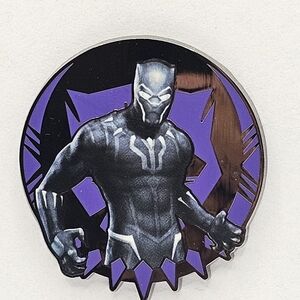 Disney parks Black Panther Marvel Disney Black Panther Brooch - Purple and Black